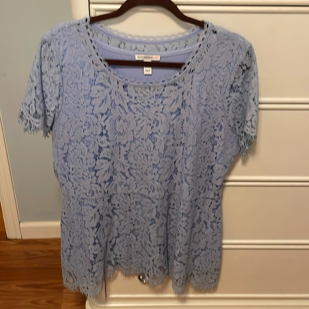 Issac Mizrahi Periwinkle Blouse